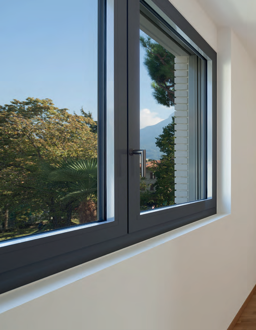 Bright living room with large windows